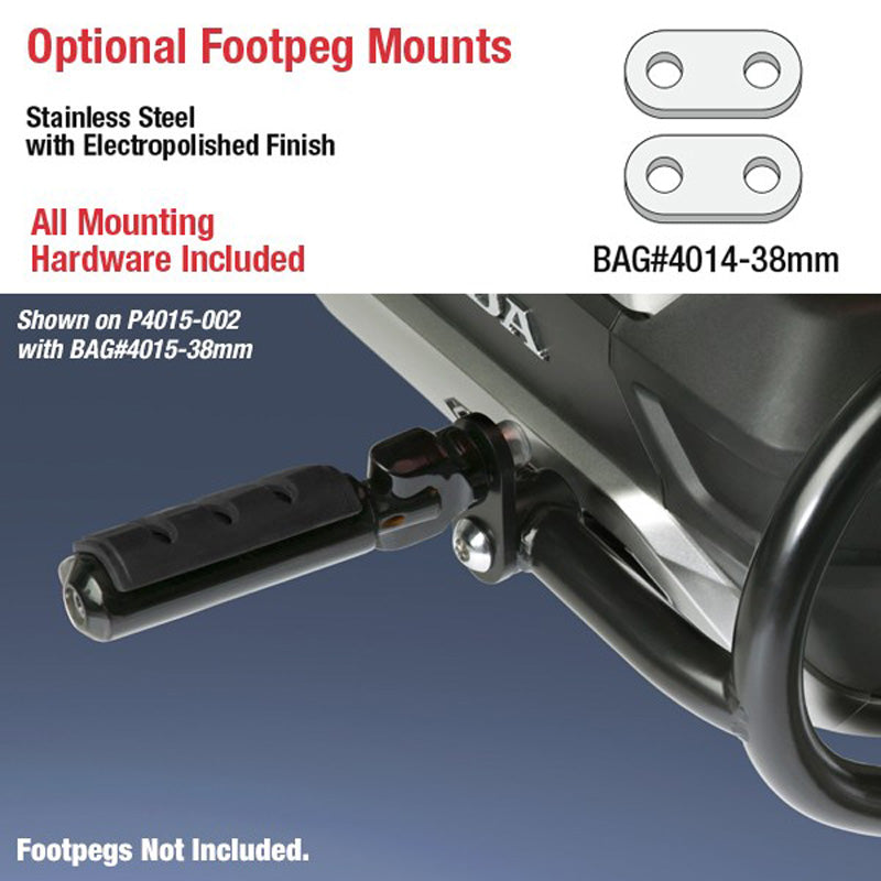 %GL1800 FOOTPEG MOUNT,38MM,ELECTROPOLISH