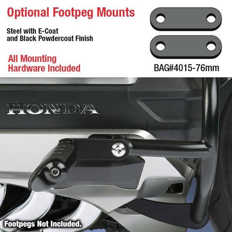 %GL1800 FOOTPEG MOUNT,76MM,BLACK