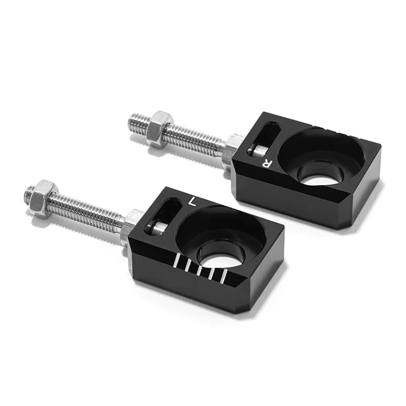CHAIN ADJUSTER AXLE BLOCK SUR-RON LBX BLACK