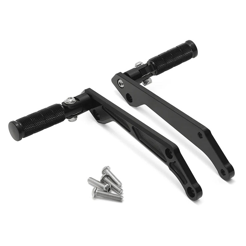 REAR FOOTPEG BRACKETS SUR-RON LBX BLACK