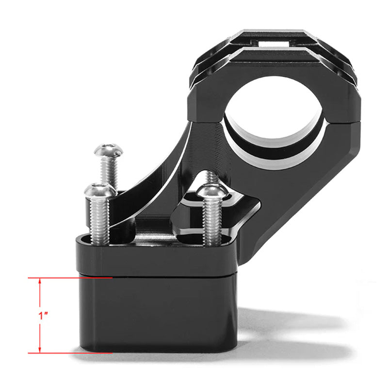 HANDLEBAR RISER BRKT 1 INCH  SUR-RON LBX BLACK