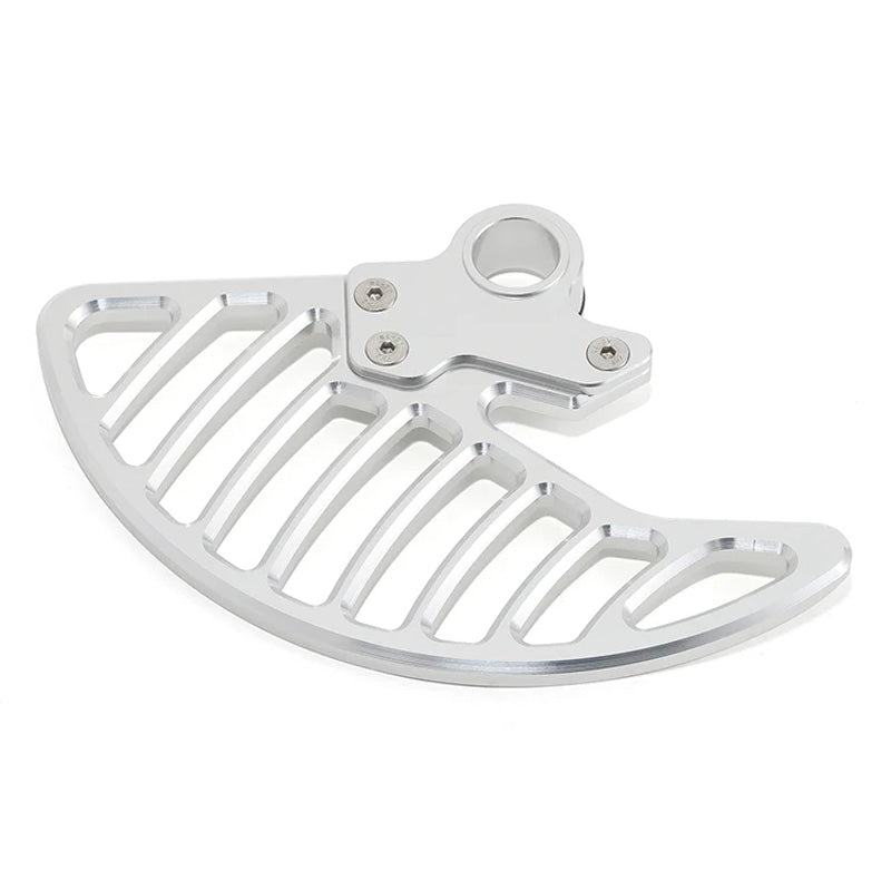 FRONT BRAKE DISC GUARD SUR-RON LBX SILVER