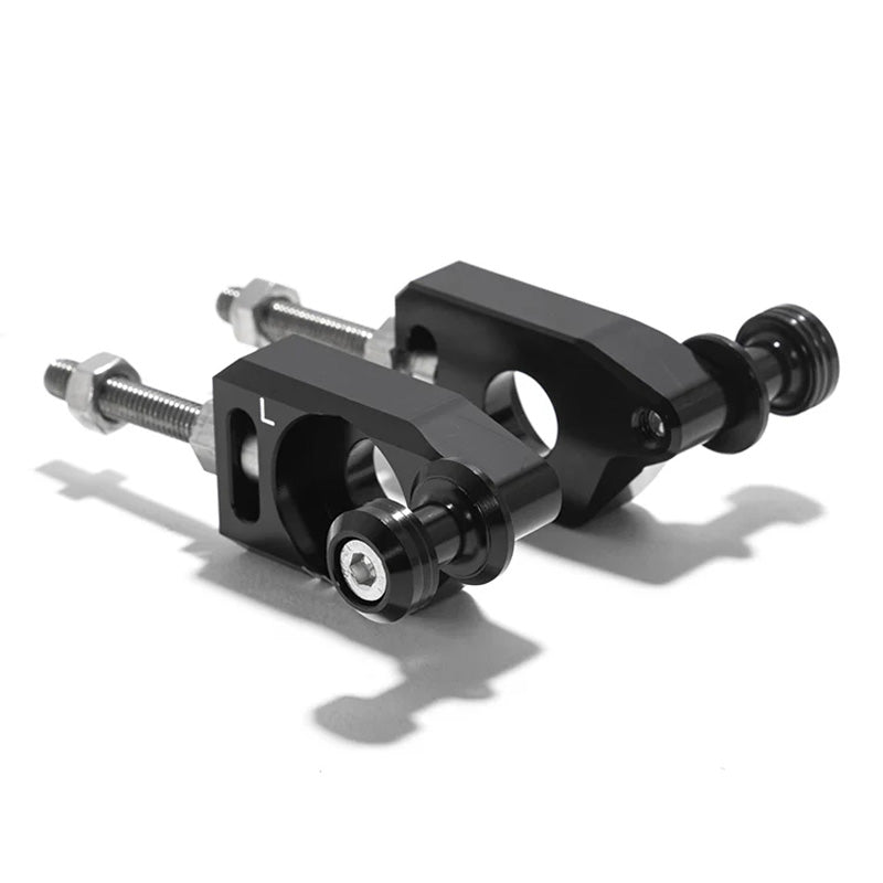 CHAIN ADJUSTER AXLE BLOCK W SPOOL SUR-RON LBX BLA
