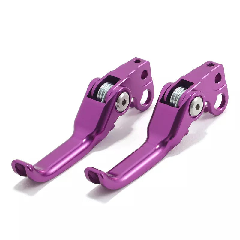 %ALU FOLDABLE BRAKE LEVER KIT SUR-RON LBX PURPLE