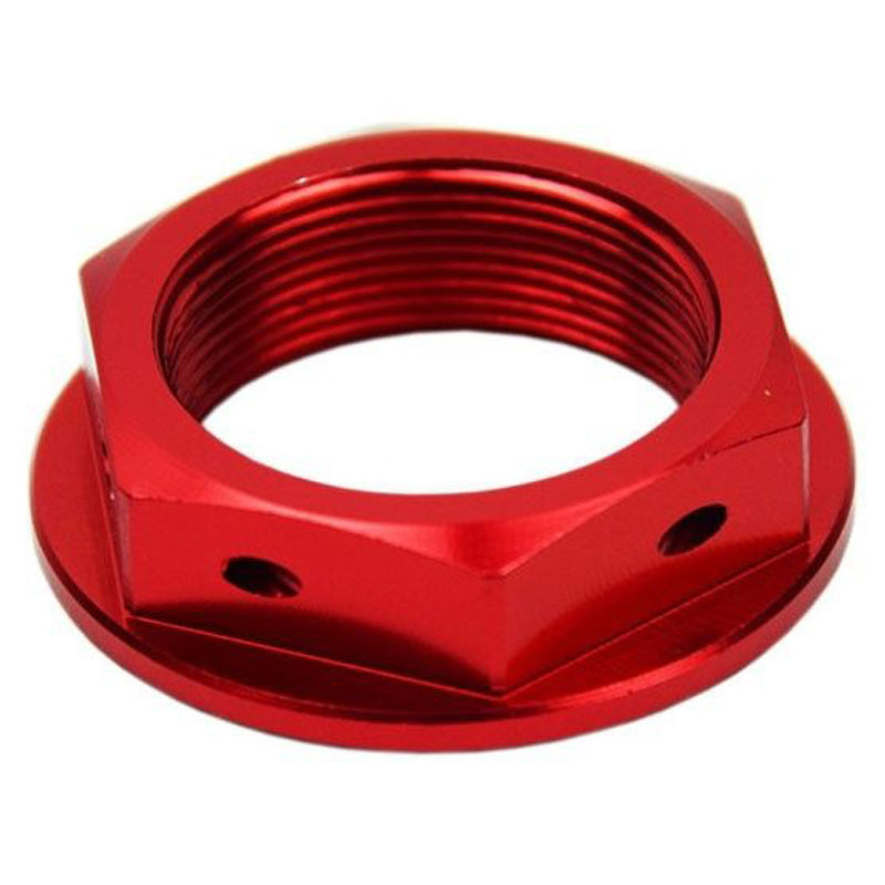STEERING STEM NUT (HONDA/HUSQ) - RED
