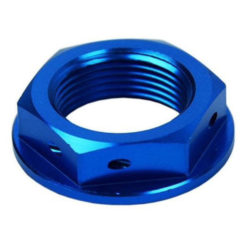 STEERING STEM NUT (HONDA/KAWA/SUZUKI/YAMAHA) BLUE