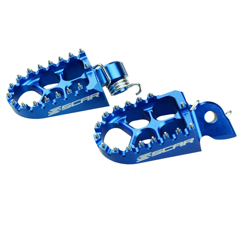 FOOTPEGS EVO (YAMAHA) BLUE