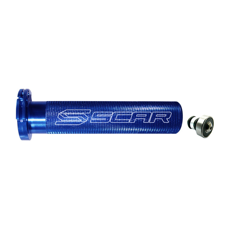 ALUMINUM THROTTLE TUBE WITH BEARING (YAMAHA) 2T - BLUE