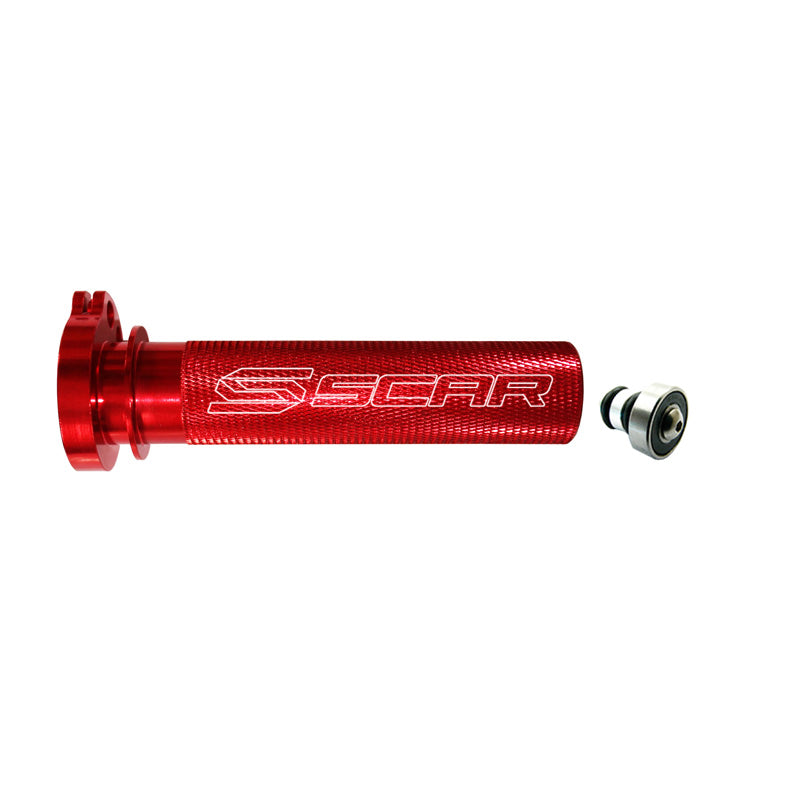 ALUMINUM THROTTLE TUBE WITH BEARING (HONDA) 4T - RED