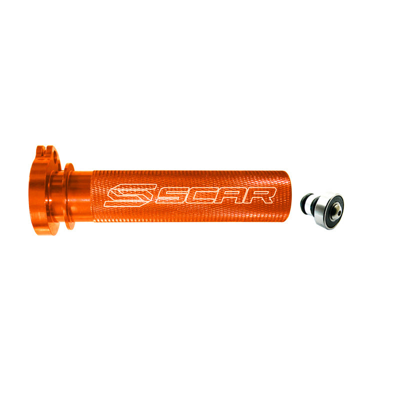 ALUMINUM THROTTLE TUBE WITH BEARING (HUSQ/KTM) 4T - ORANGE