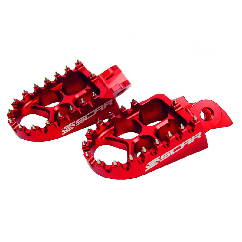 FOOTPEGS EVO (HONDA/KAWASAKI) RED