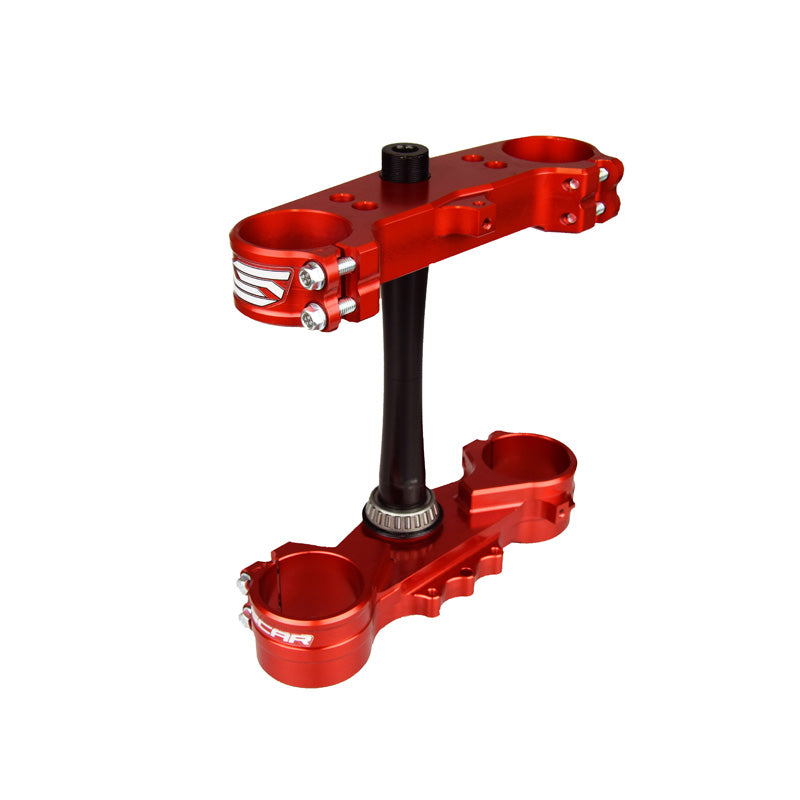 TRIPLE CLAMPS HONDA 22MM OFFSET RED