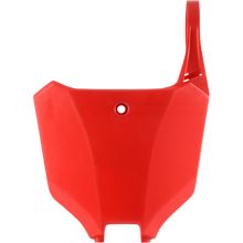 PLATE FRONT # HON RED