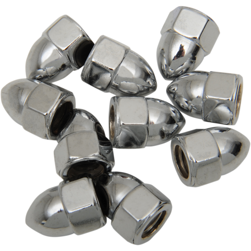 5/16-24 CHRM ACORN NUTS(10) CY-CHROME