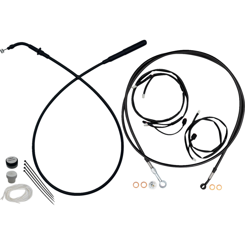 EZ Install Kit 13/14" Handlebars-Upper Clutch-FullLength BLK