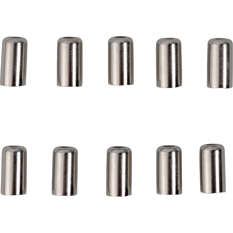 CABLE FITTING PK/10 6MM LONG CAP