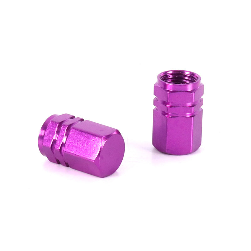 VALVE CAP ''HEXA'' PURPLE (2PCS)