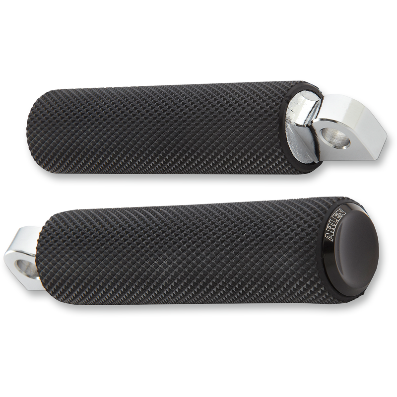 FOOTPEGS KNURLED RUBBER BLACK