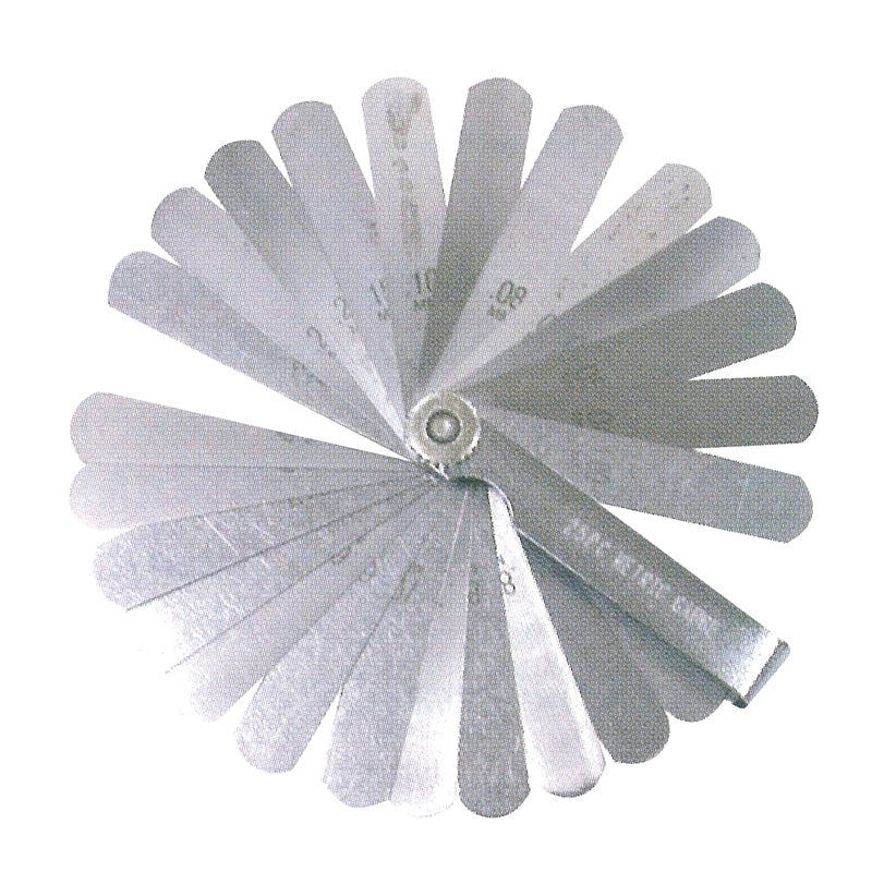 25PCS METRIC FILLER GAUGE 0.04,0.05...1.00MM.