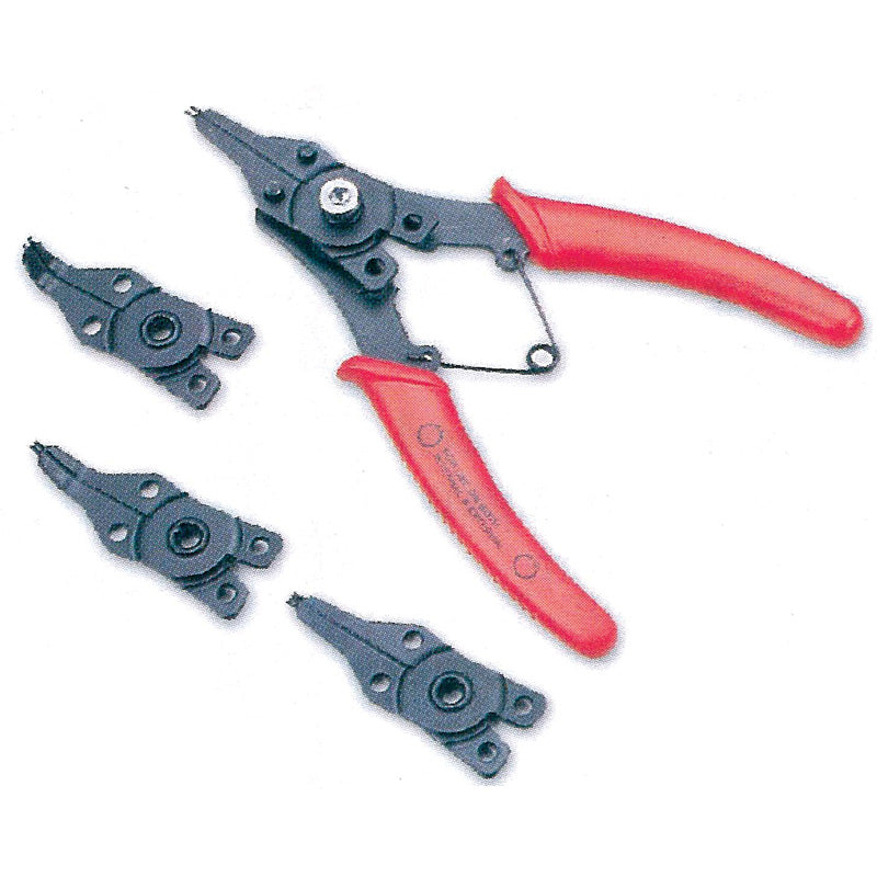 COMBINATION INT/EXT CIRCLIP PLIER SET.