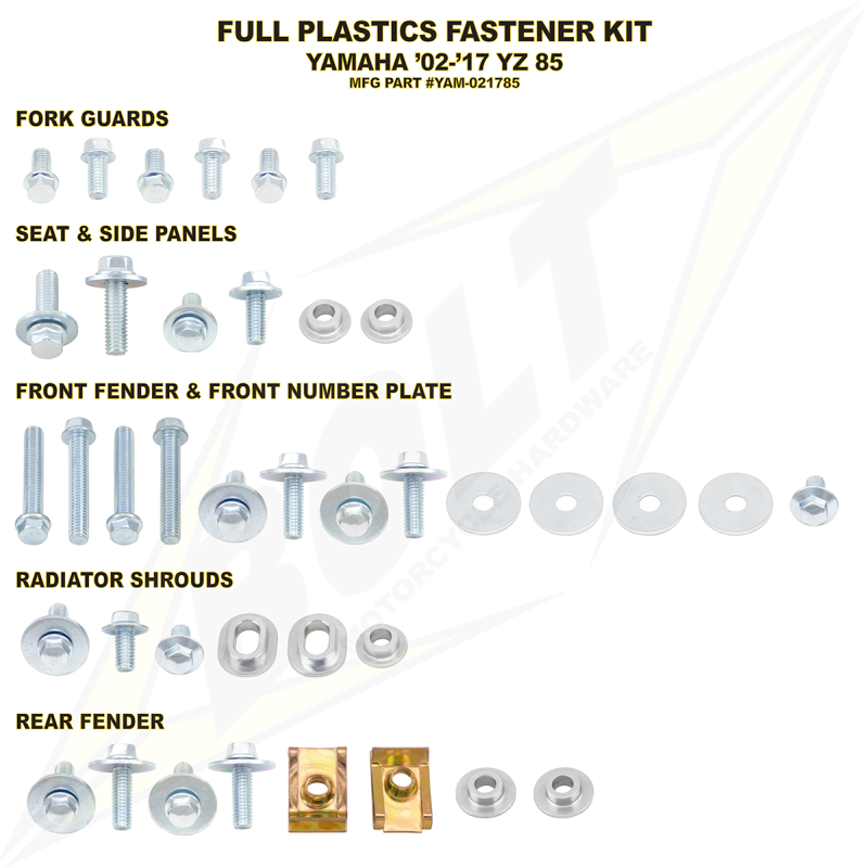 Yamaha Full Plastics Fastener (Kt)