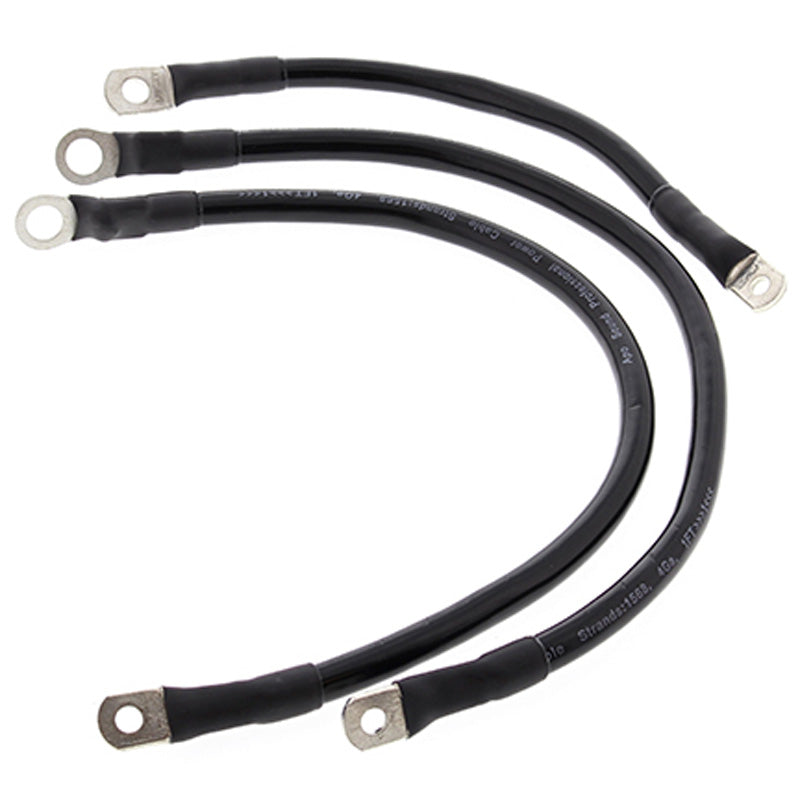 BATTERY CABLE KIT BLACK, 1X9'', 2X16''
