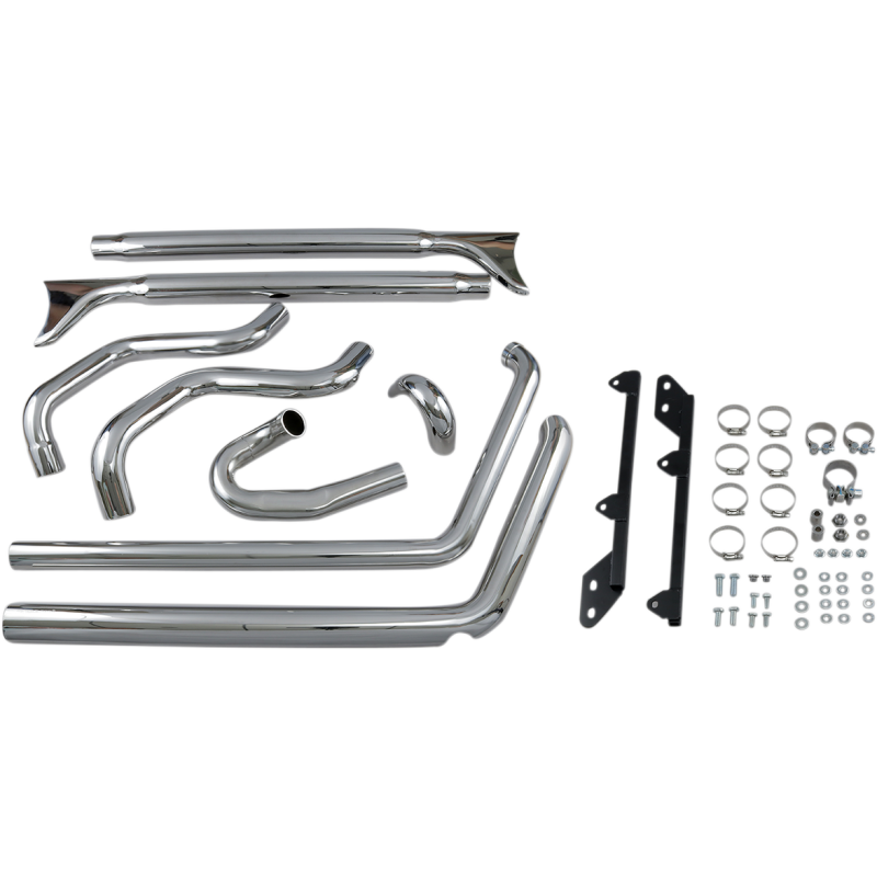 07-17 SOFTAIL 33" FISHTAIL 2:2 FS CHR NO BAFFLE