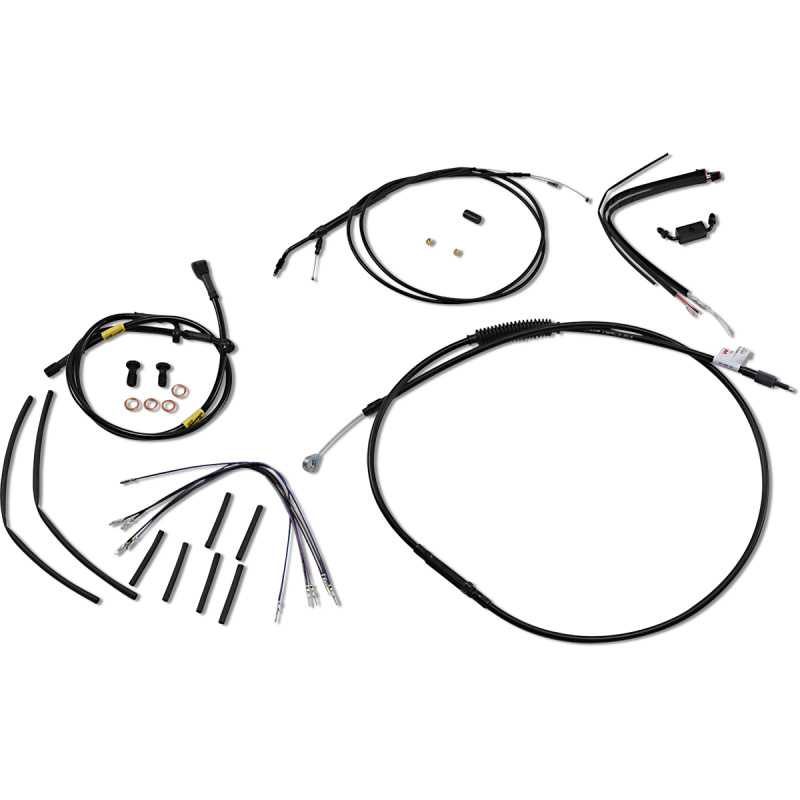 Handlebar Cable and Brake Line Kit - 16" Wide Glide Gorilla