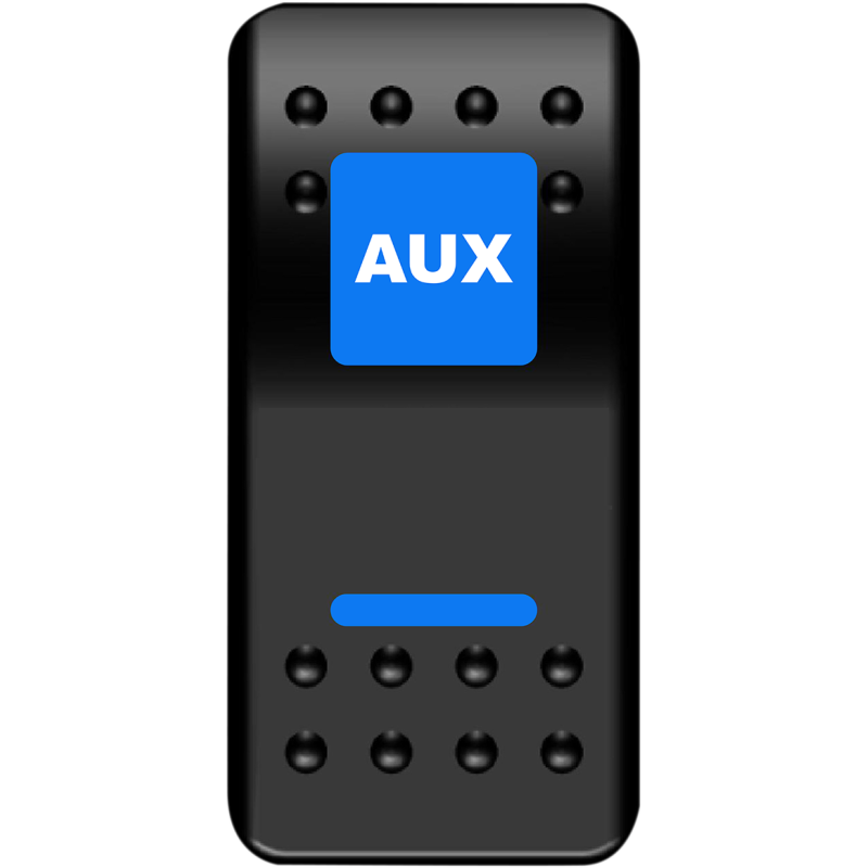 MOOSE BRANDED ON/OFF AUX SWITCH WITH BLUE LED