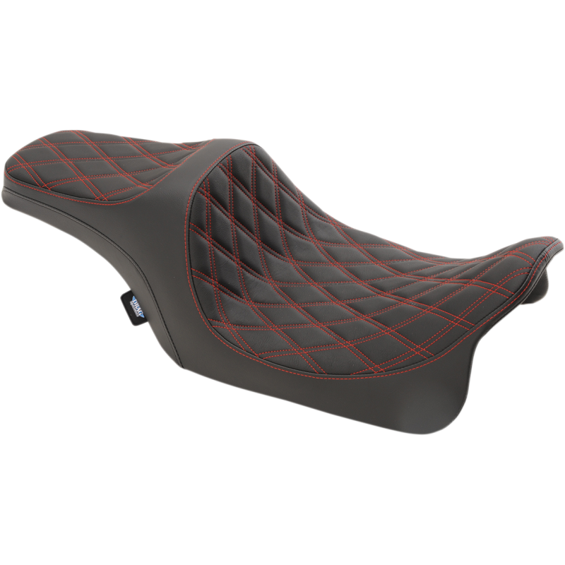 08-19 FLHT PRED III SEAT W/RED THREAD