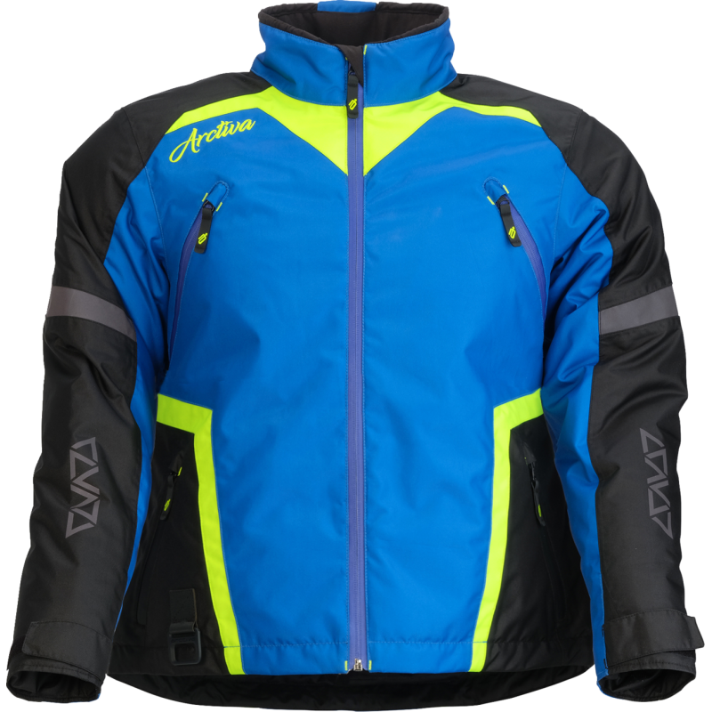 JACKET WMN PIVOT 8 BLUE/HI-VIZ MD