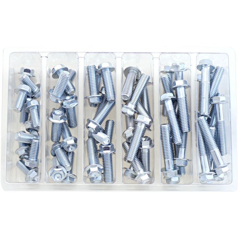 M8 10mm Hex Flange Bolt Assortment (Kt)