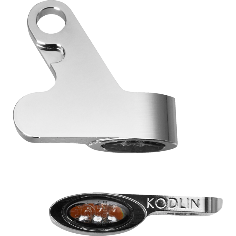 ELYPSE FRONT LED 2-1 TURN SIGNALS M8 SOFTAIL CHROME