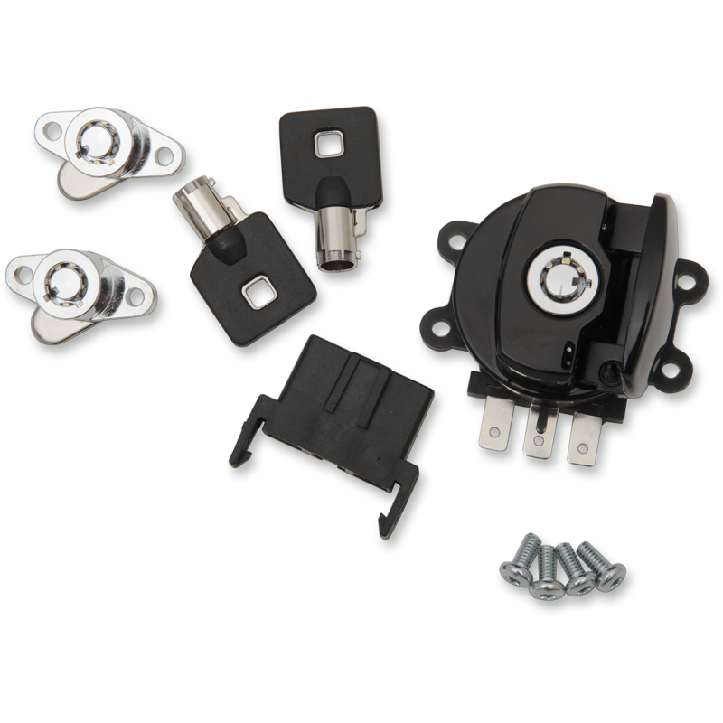 98-13 FLHR SWITCH IGN W/SB LOCKS BLK