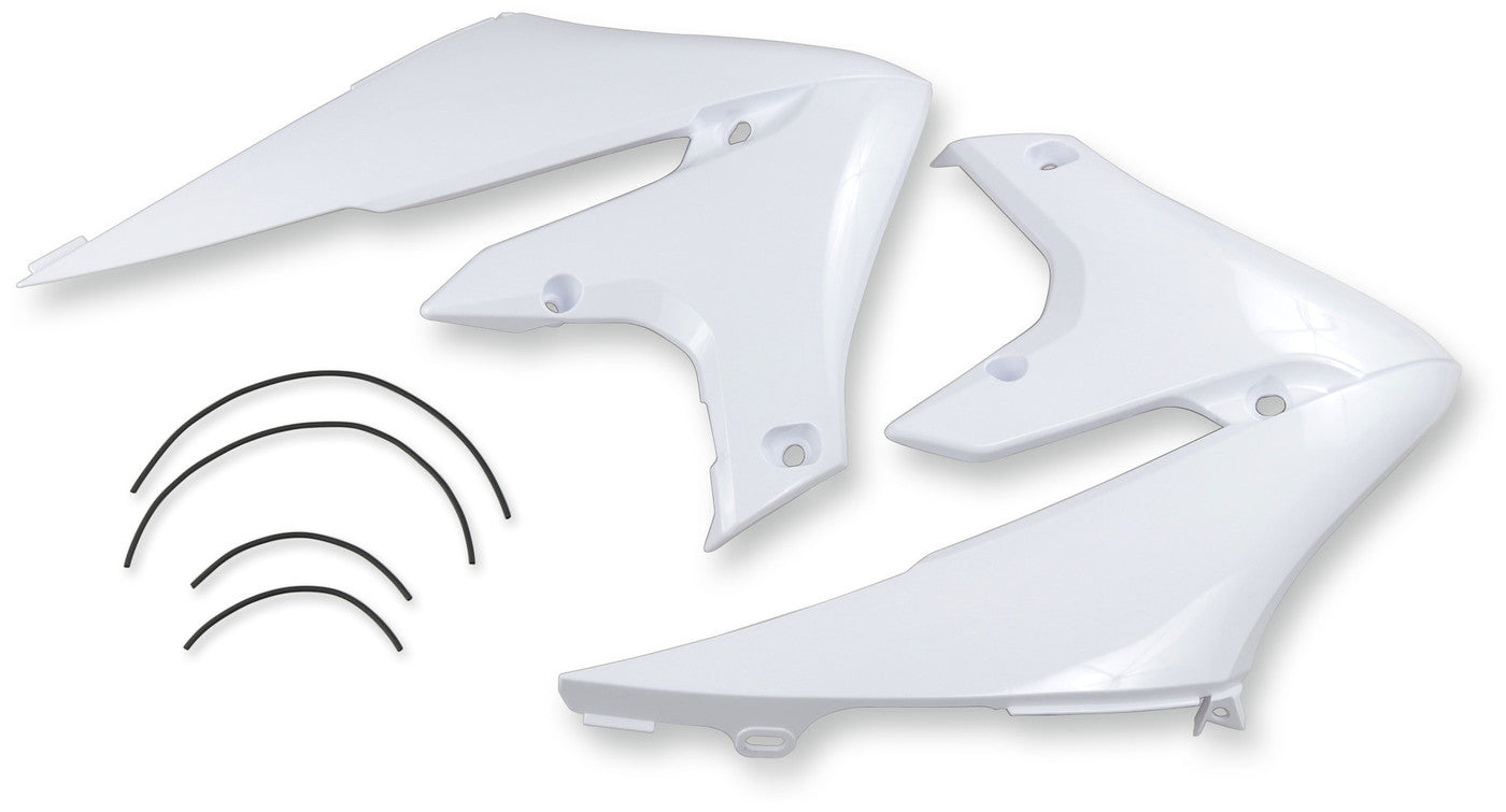 SHROUD RAD YZF450 WHITE