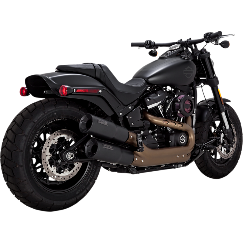 18-UP FATBOB HI-OUTPUT SLIP-ONS BLK