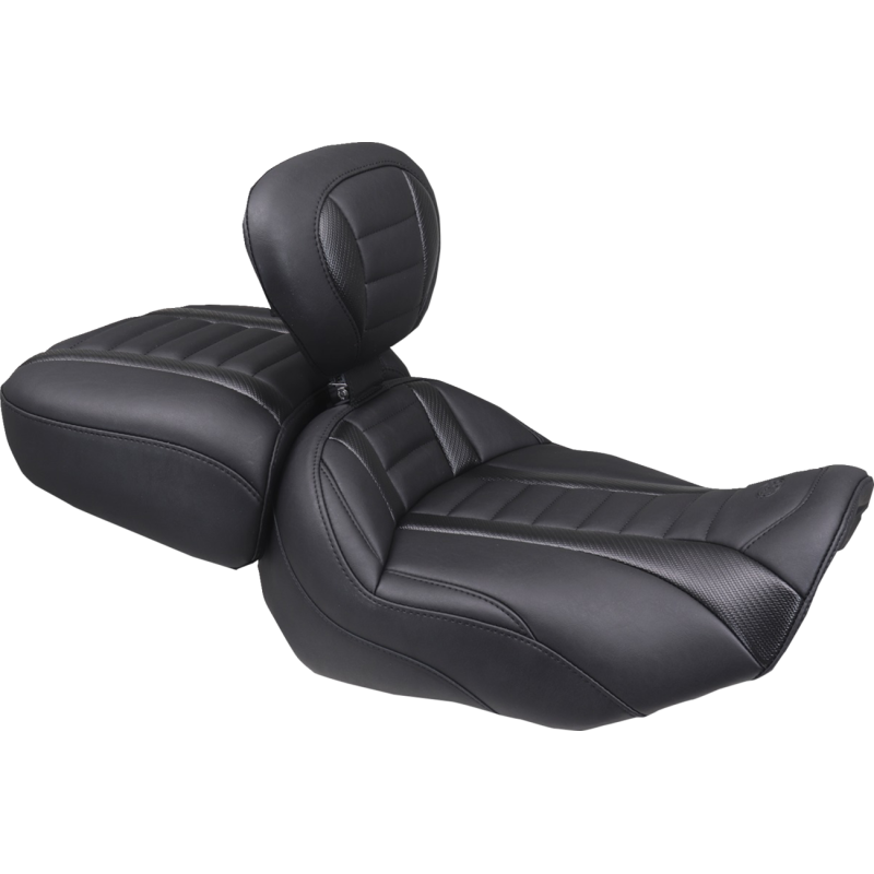 Deluxe Passenger Seat - Wide - Black Stitch - FLT/FLH 23-25