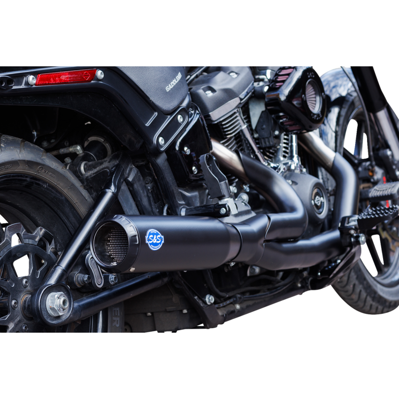 Exhaust 2:1 Qualifier 49 State Black M8 Softail 20
