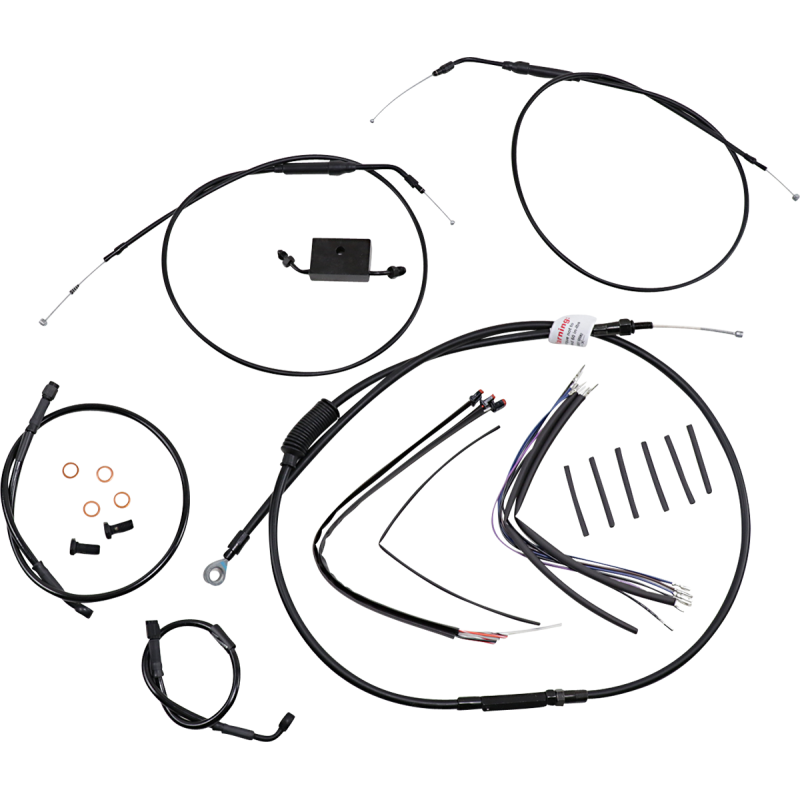 Handlebar Cable&Brake Line Kit -Extnd - Sportrs 14" TBar