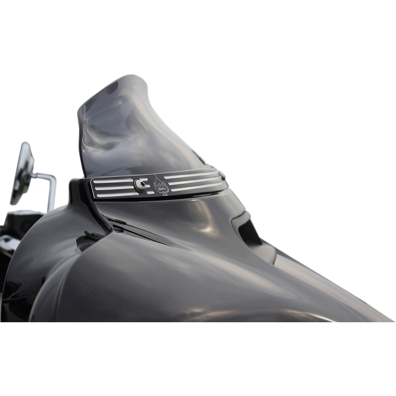 WINDSHIELD FLR SL14-19 FLHT 4" DRK SMK