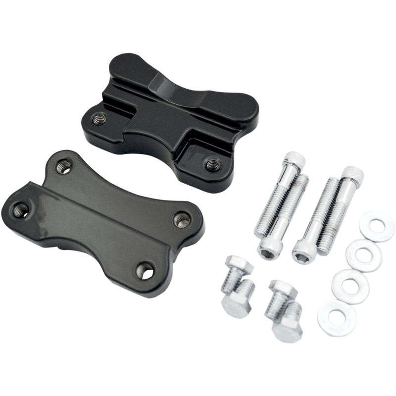 86-17 FLST BLK FENDER ADAPTERS PR