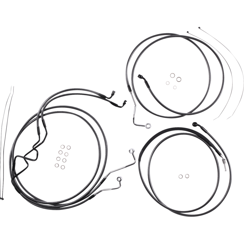 KARBONFIBR  Handlebar Installation Kit - 10" -17-20 FLHR