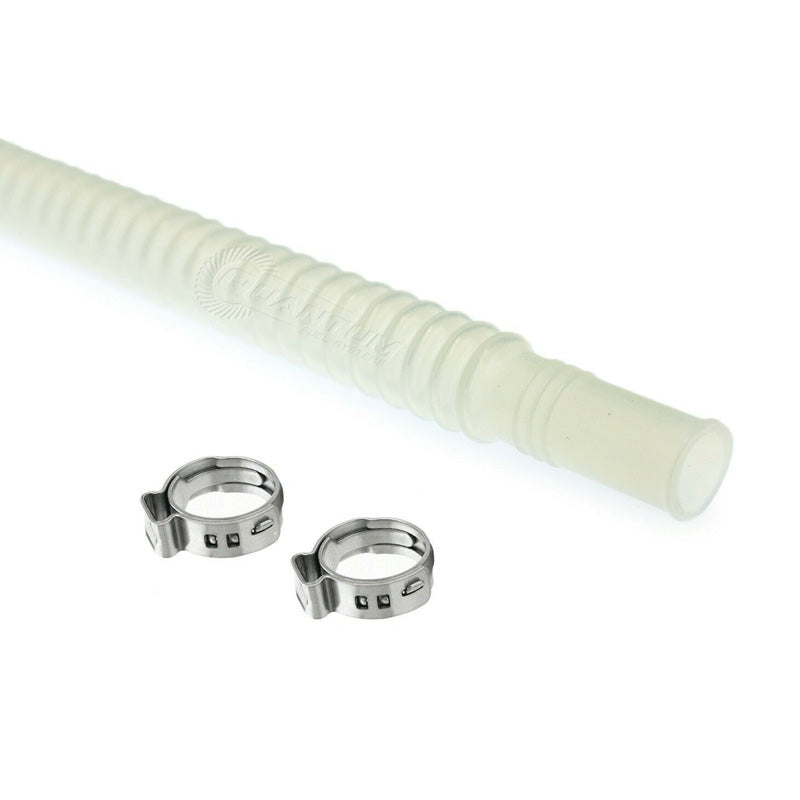 CLEAR CORRUGATED FLEXIBLE HOSE LINE & CLAMPS FOR FUEL PUMP ASSEMBLY HARLEY-DAVIDSON