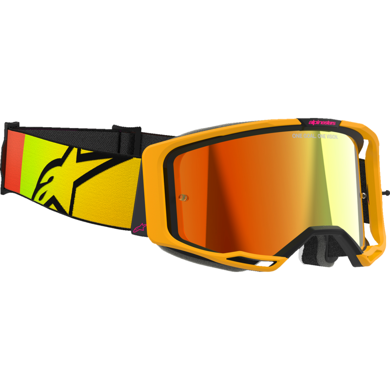 GOGGLE VISION 8 CORP YLW/PINK/MIR RED