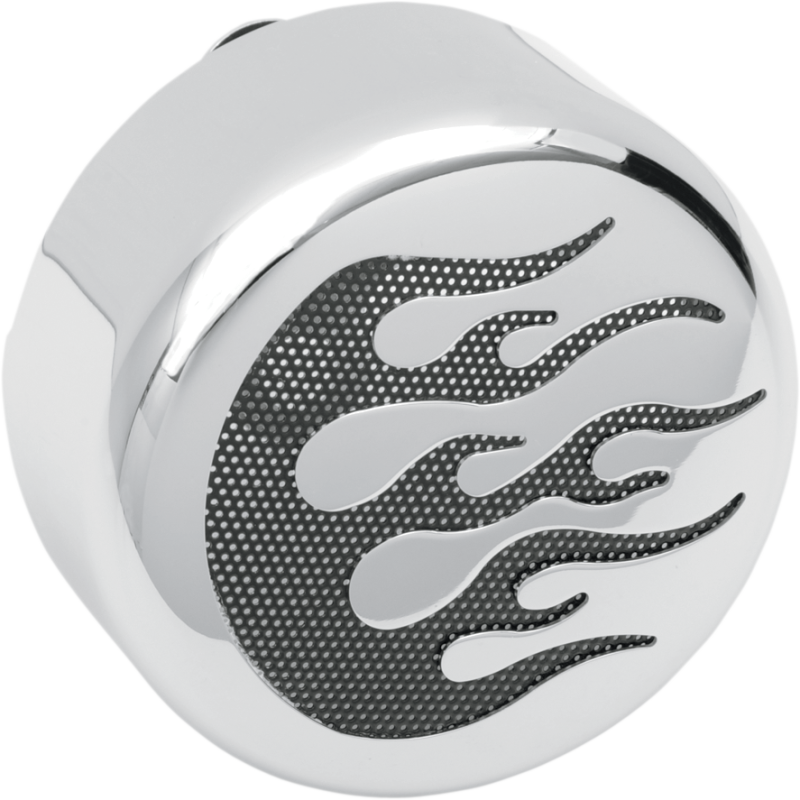 91-19 MODELS CHR/BLK FLAME HORN COVER