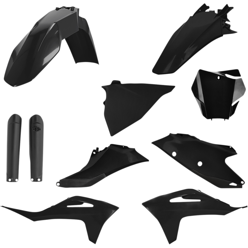 Plastic Kit-GasGas MC125/250F/450F, EX300/250F-450F: black