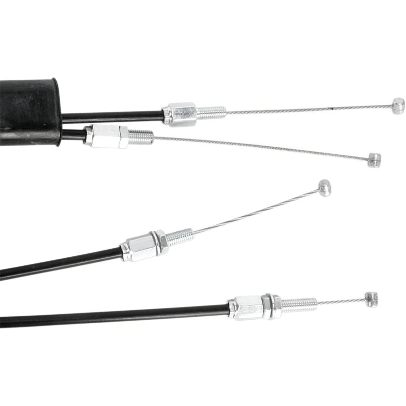 THROTTLE CABLE PUSH-PULL BLACK VINYL SET