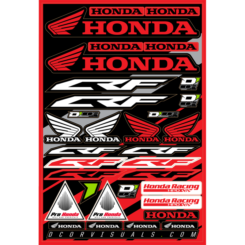 DECAL SHEET HONDA