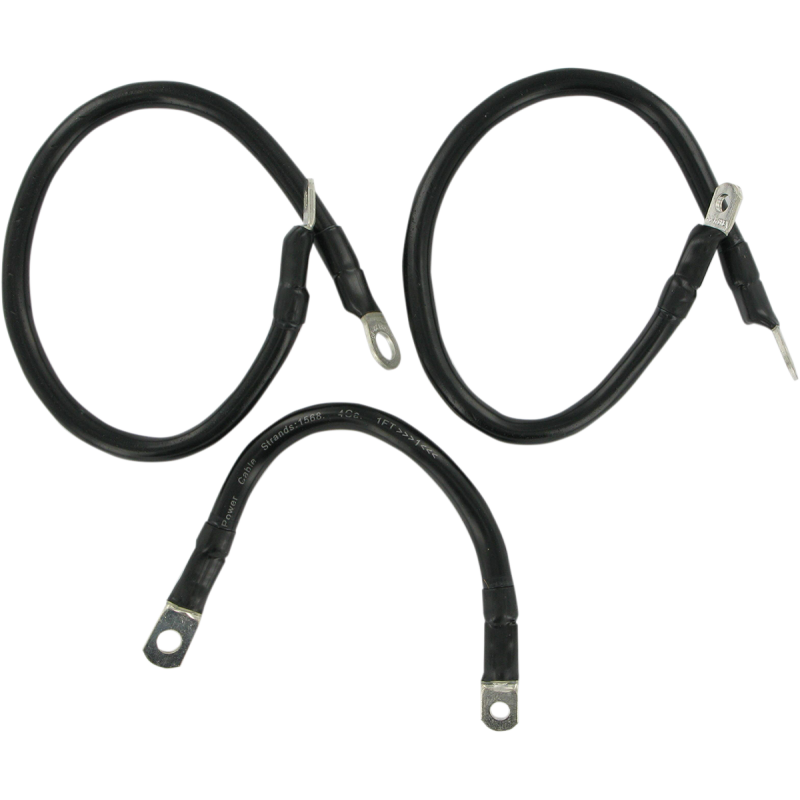 65-79 FLH BLACK BATTERY CABLE KIT