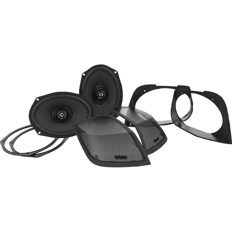 CUT IN LID ADAPTORS WITH XL 6X9" SPEAKERS FOR 14-23 MODELS